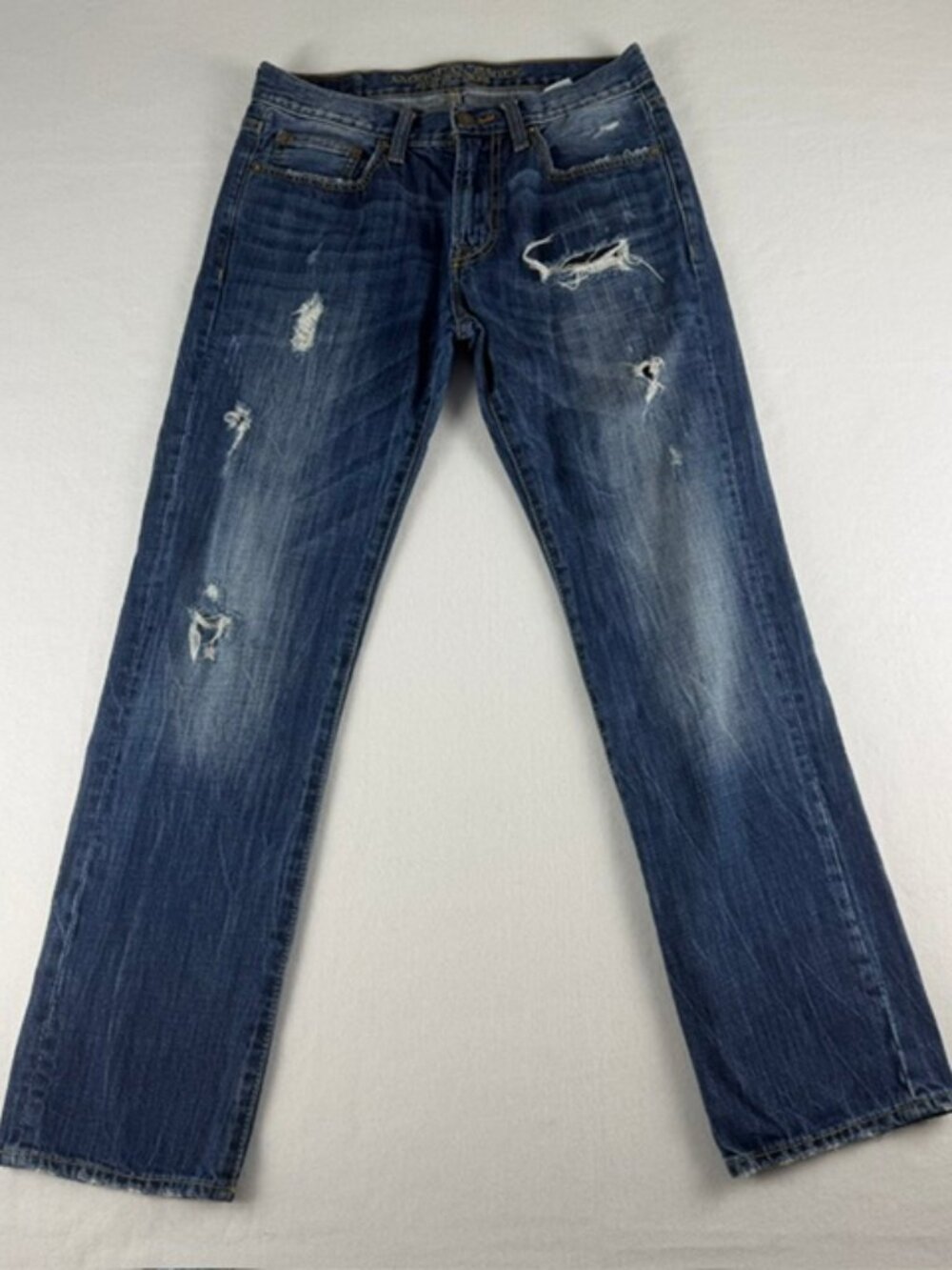 American Eagle Women's Jeans Size 28x30 | Slim Straight | Lightly Distressed